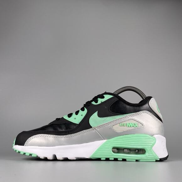 Size 6y Women’s 7.5 Nike Air Max 90 LTR Shoes Green Glow Running Sneakers Casual - Picture 7 of 9